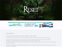 Tablet Screenshot of guilde-reset.com